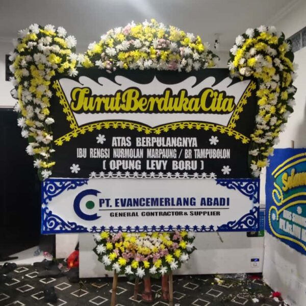 Papan Bunga Ucapan Berduka Cita