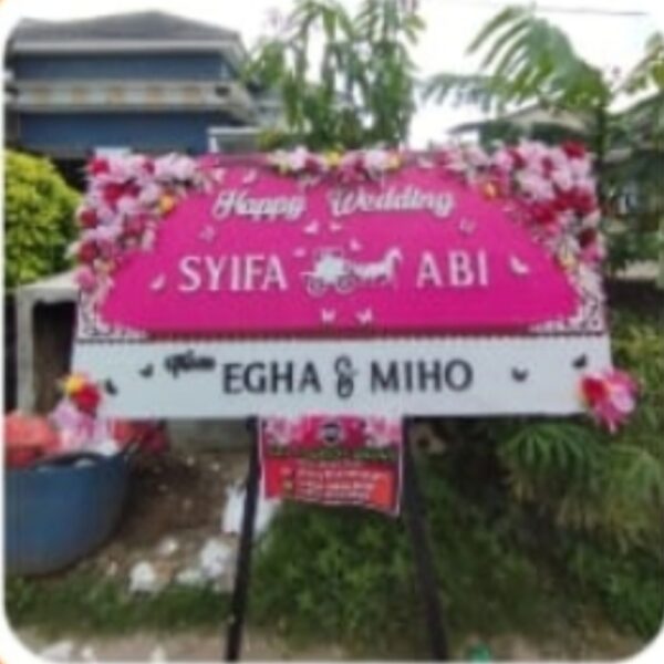 Papan bunga premium 2 warna Keyflorist Batam